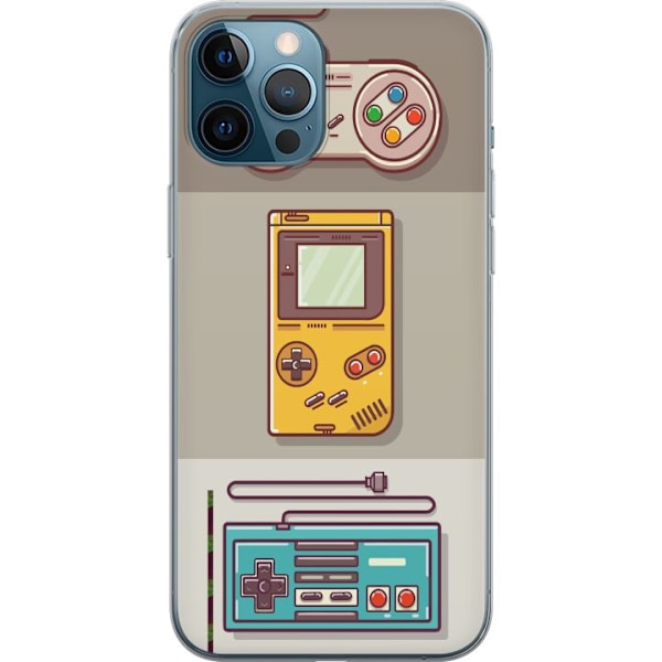 Apple iPhone 12 Pro Max Gennemsigtig cover Nintendo Retro