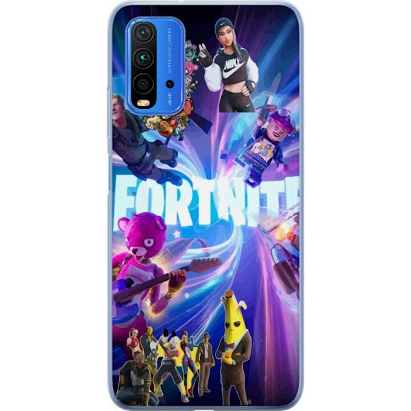 Xiaomi Redmi Note 9 4G Gennemsigtig cover Fortnite