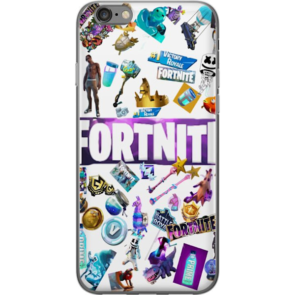 Apple iPhone 6 Gennemsigtig cover Fortnite