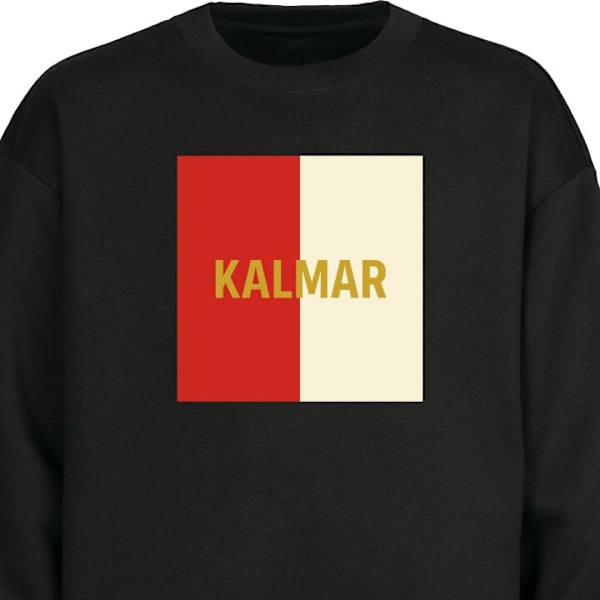 Sweatshirt til Voksne | Klassisk Collegebluse Kalmar - fodbold sort M