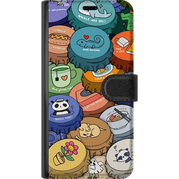 Kompatibel Tegnebogsetui til Apple iPhone 12 Kawaii Søde Figurer Anime Manga
