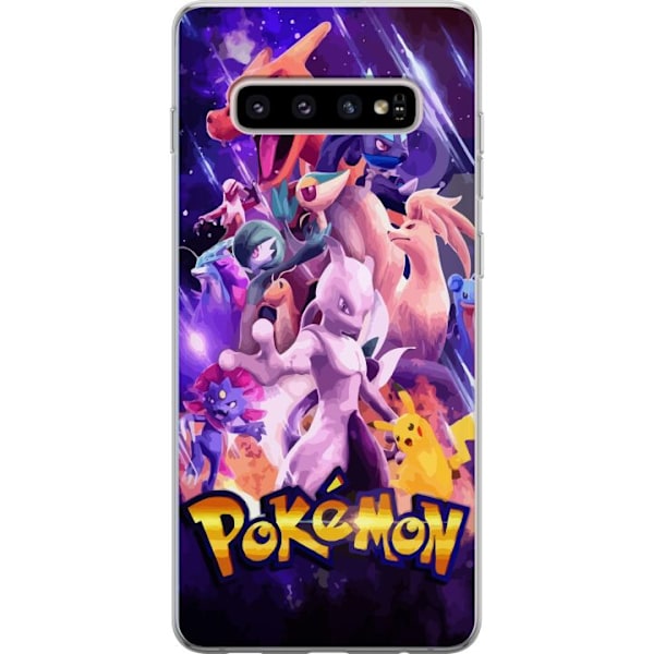 Samsung Galaxy S10+ Genomskinligt Skal Pokemon