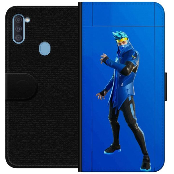 Samsung Galaxy A11 Lommeboketui Fortnite - Ninja Blue