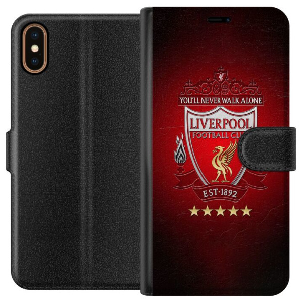 Apple iPhone X Plånboksfodral YNWA Liverpool