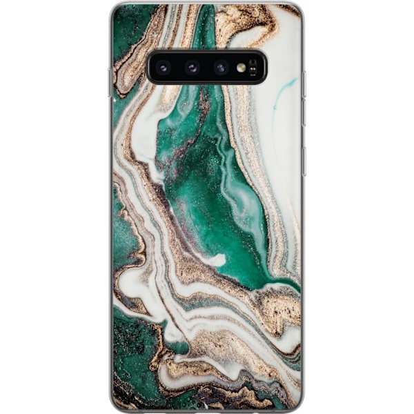 Samsung Galaxy S10 Läpinäkyvä kuori Vihreä