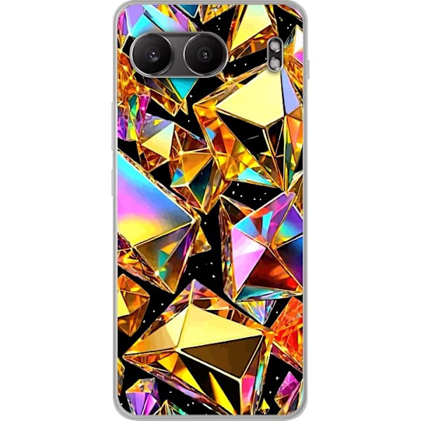 OnePlus Nord 4 Gennemsigtig cover 3D Guld