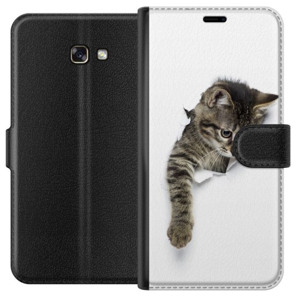 Samsung Galaxy A3 (2017) Plånboksfodral Curious Kitten