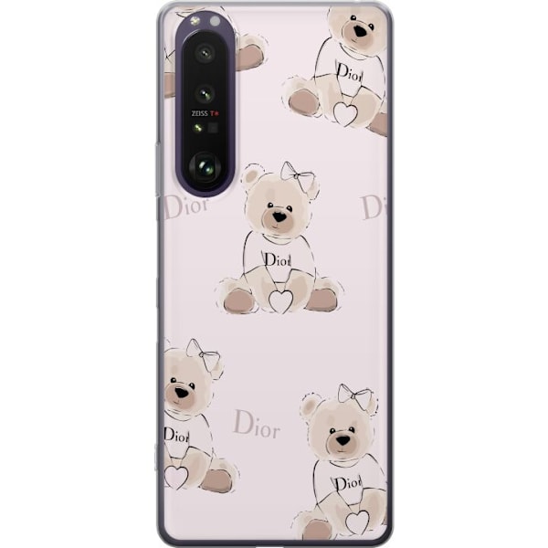 Sony Xperia 1 III Gennemsigtig cover Teddy Dior Vibes - luksur