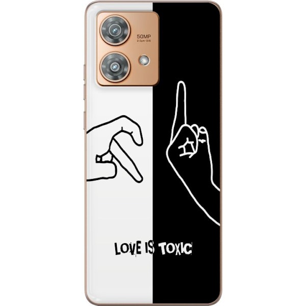 Motorola Edge 40 Neo Gennemsigtig cover Kærlighed Er Giftig