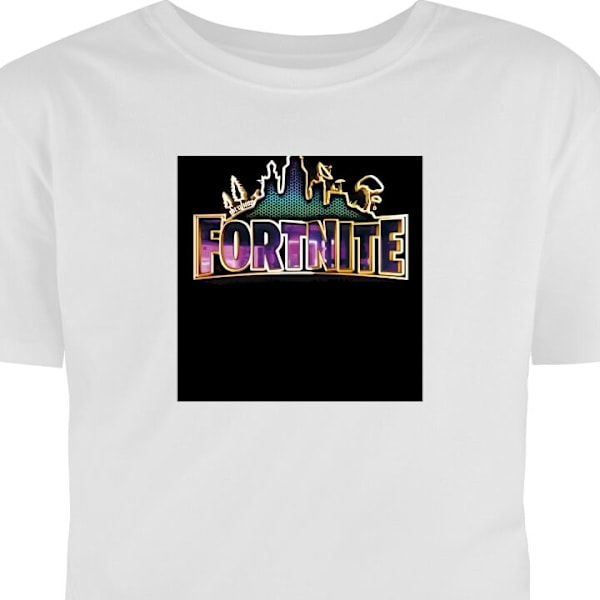 Børne T-shirt | Behagelig T-shirt til Børn Fortnite hvid 3-4 År