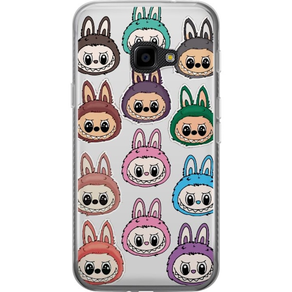 Samsung Galaxy Xcover 4 Läpinäkyvä kuori Labubu Macaron Mon