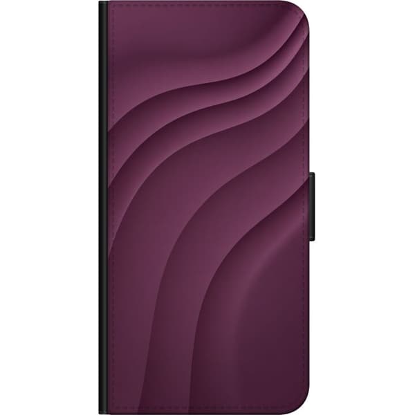 Kompatibelt Plånboksfodral till Samsung Galaxy A20s Plum Waves lila