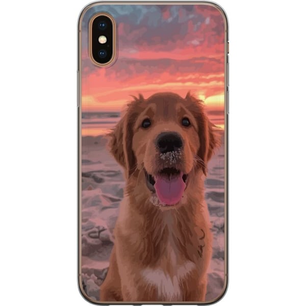 Apple iPhone XS Gennemsigtig cover Hund