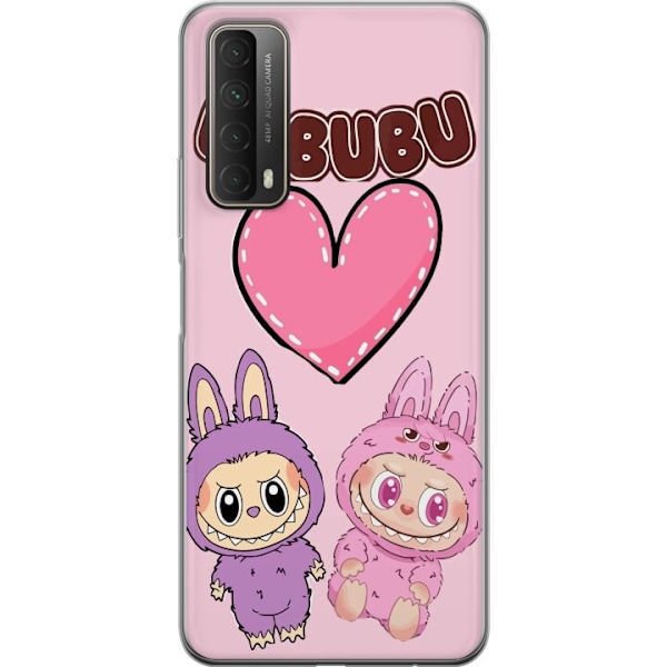 Huawei P smart 2021 Gennemsigtig cover Labubu Pink Monster