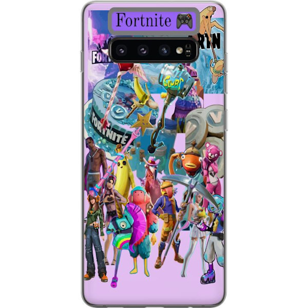 Samsung Galaxy S10 Genomskinligt Skal Fortnite