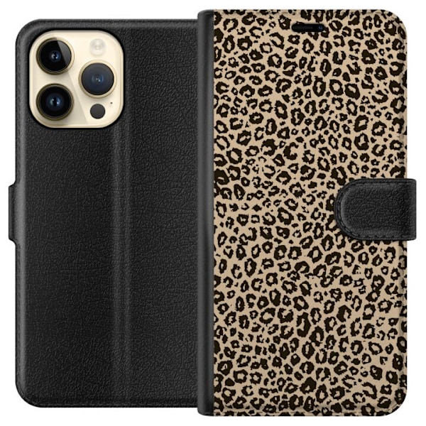 Apple iPhone 14 Pro Max Lommeboketui Leopardskisse