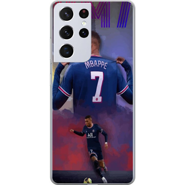 Samsung Galaxy S21 Ultra 5G Läpinäkyvä kuori MAP Jalkapallo Design Graafinen Kuviointi Moderni Urheiluaihe Trendikäs Jalkapallo Suosittu Graafinen