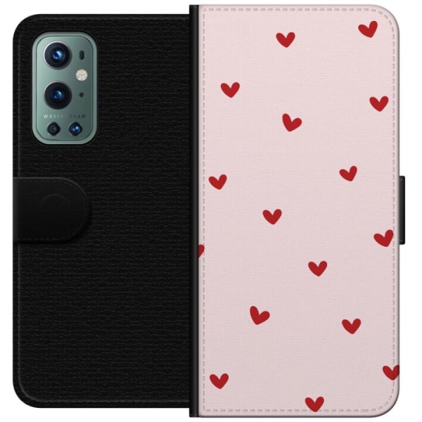 OnePlus 9 Pro Plånboksfodral Hjärtan