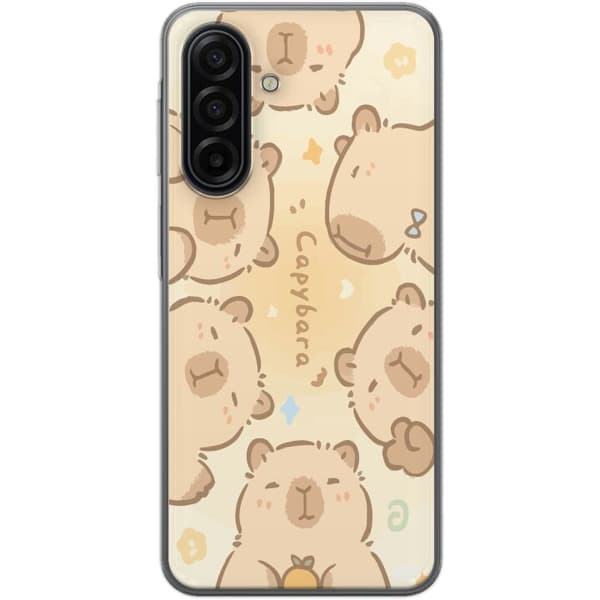Kompatibel Mobilcover til Samsung Galaxy A17 5G Søde kapybaraer, pasteldesign, søde flodsvin i bløde farver, sød varm stil med charme og legende ener