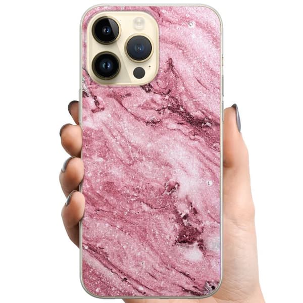 Kompatibelt Mobildeksel til Apple iPhone 14 Pro Max Glitrer Marmor