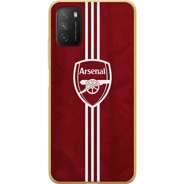 Xiaomi Poco M3  Läpinäkyvä kuori Arsenal Emblem Jalkapallo Premier League Seuravaakuna Punainen Valkoinen Ikoninen Fanit Lontoo Urheilu Motiivi