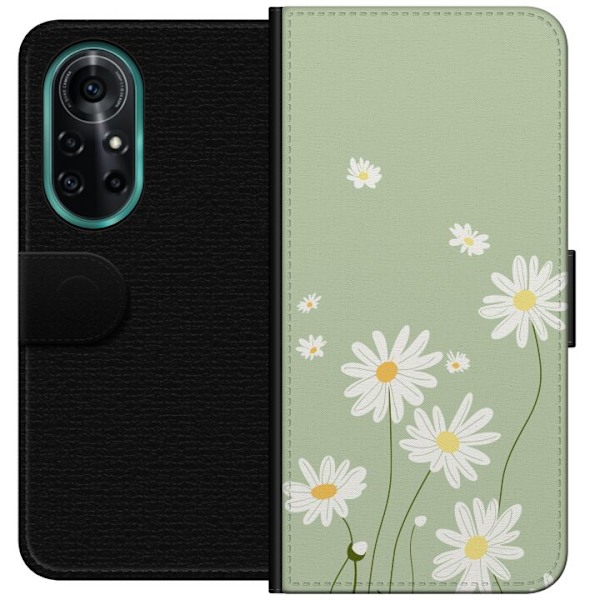 Huawei nova 8 Pro Plånboksfodral Prästkragar – blommigt m