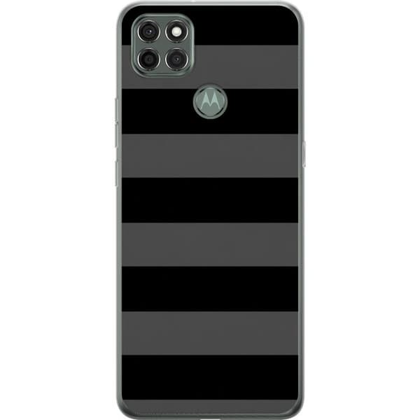 Kompatibel Mobilcover til Motorola Moto G9 Power Sortgrå striber sort