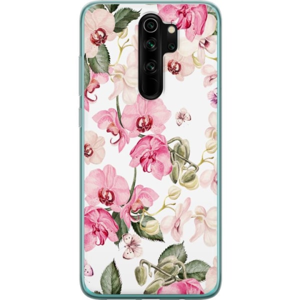 Xiaomi Redmi Note 8 Pro  Gennemsigtig cover Blomster