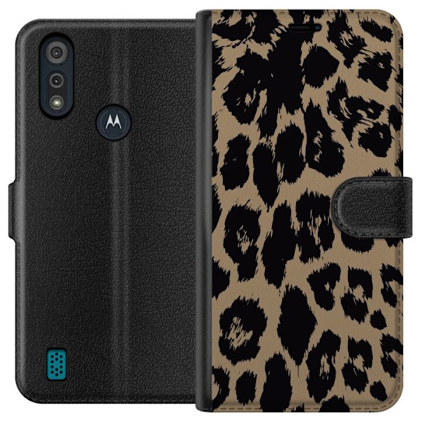 Motorola Moto E6i Lommeboketui Leopard