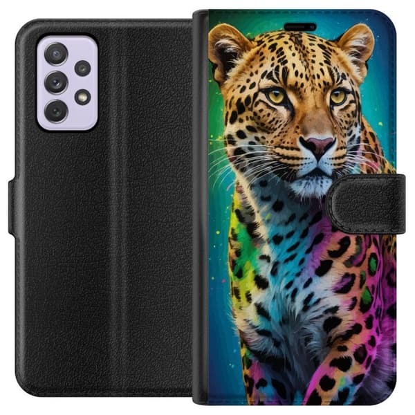 Kompatibel Tegnebogsetui til Samsung Galaxy A52s 5G Leopard