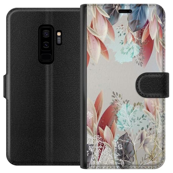 Kompatibel Tegnebogsetui til Samsung Galaxy S9+ Blomster