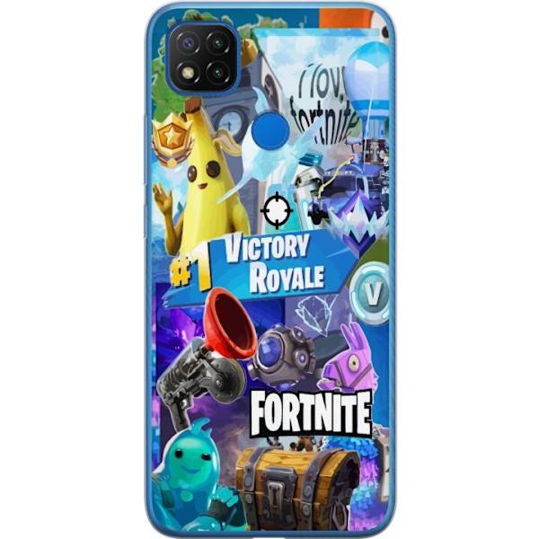 Xiaomi Redmi 9C Gjennomsiktig deksel Fortnite