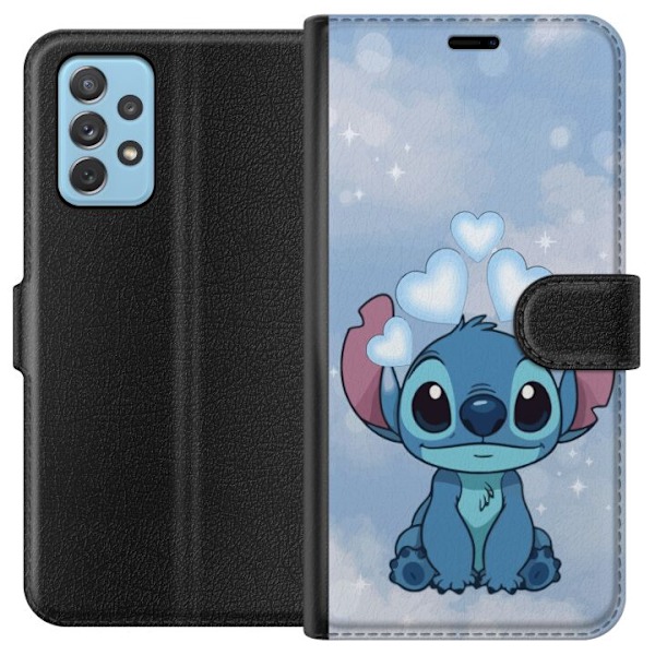 Samsung Galaxy A72 5G Lompakkokotelo Stitch Hyppäävä Ilo -
