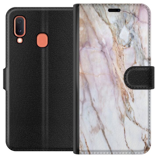Samsung Galaxy A20e Plånboksfodral Marmor