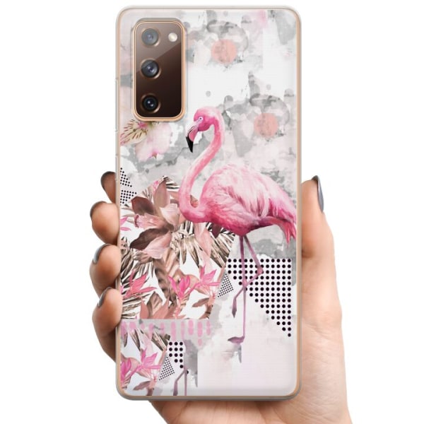 Samsung Galaxy S20 FE TPU Mobilcover Flamingo