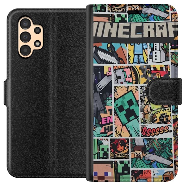 Samsung Galaxy A13 Lompakkokotelo Minecraft Taide