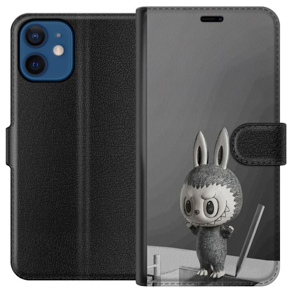 Apple iPhone 12  Lompakkokotelo Pop Mart MEGA LABUBU LABUBU Sketch 1000%