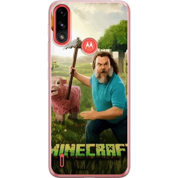 Motorola Moto E7 Power Genomskinligt Skal A Minecraft Movie