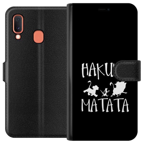 Kompatibelt Plånboksfodral till Samsung Galaxy A20e Hakuna Matata