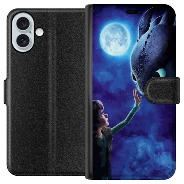 Apple iPhone 16 Plus Plånboksfodral Draktränaren How to Train Your Dragon