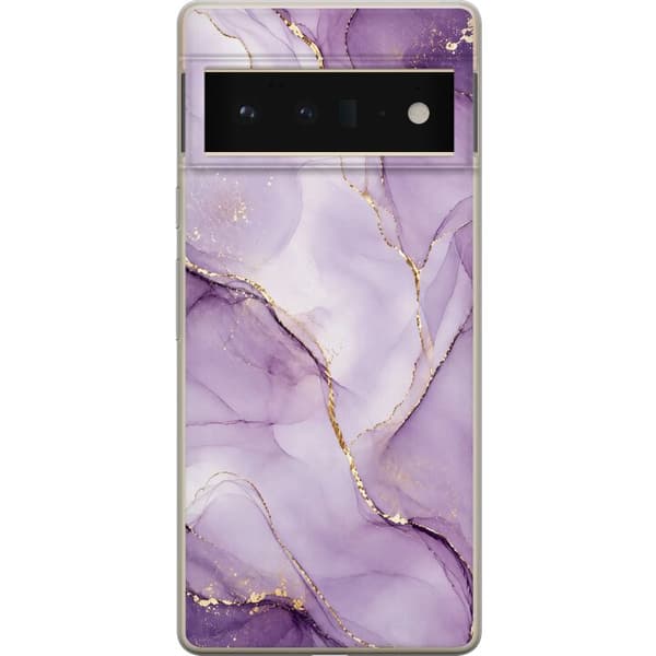 Kompatibelt Mobildeksel til Google Pixel 6 Pro Syrinlilla gullflyt lila