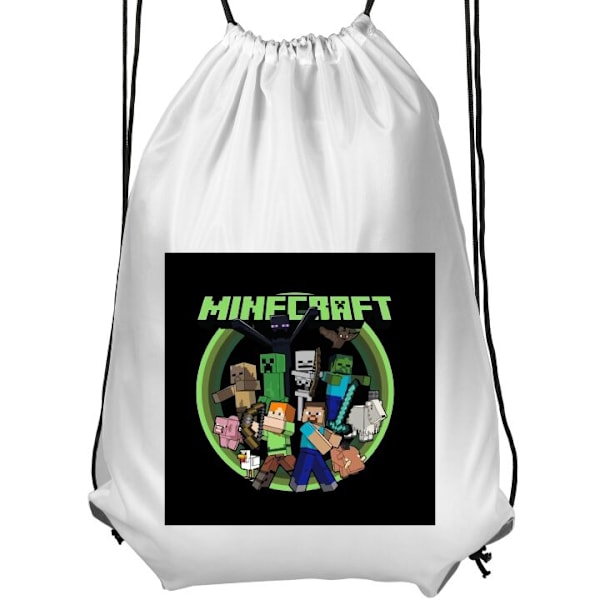 Gympapåse | Lätt Träningsväska för Vuxna Minecraft vit Vuxen