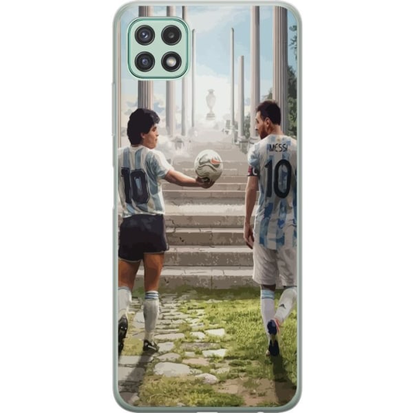 Samsung Galaxy A22 5G Genomskinligt Skal Messi