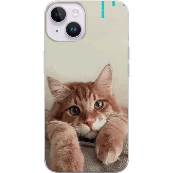 Kompatibelt Mobildeksel til Apple iPhone 14 Katt