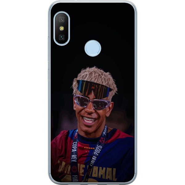 Xiaomi Mi A2 Lite Läpinäkyvä kuori  Lamine Yamal matkapuhelinkotelo tyylikkäässä urheilumuotoilussa
