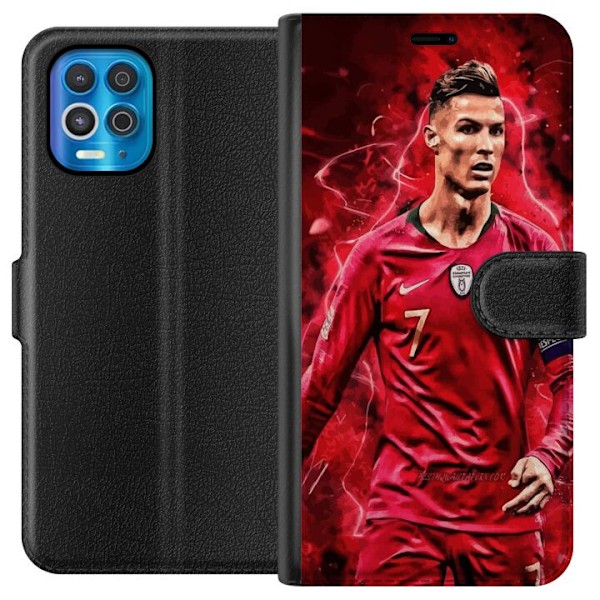 Motorola Edge S Tegnebogsetui Ronaldo Færdigheder - CR7 Desig