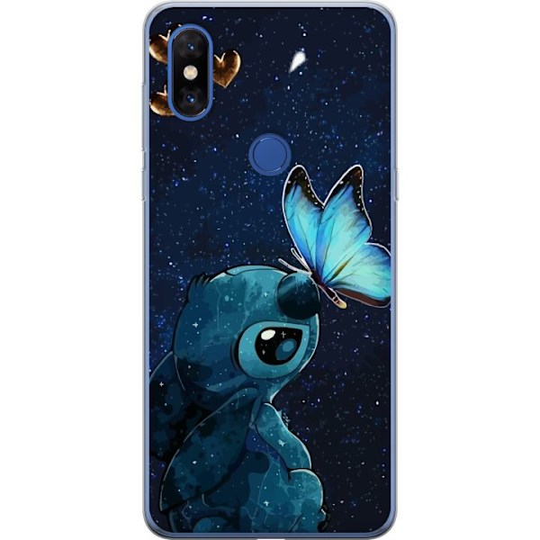 Xiaomi Mi Mix 3 Genomskinligt Skal Stitch fjärill