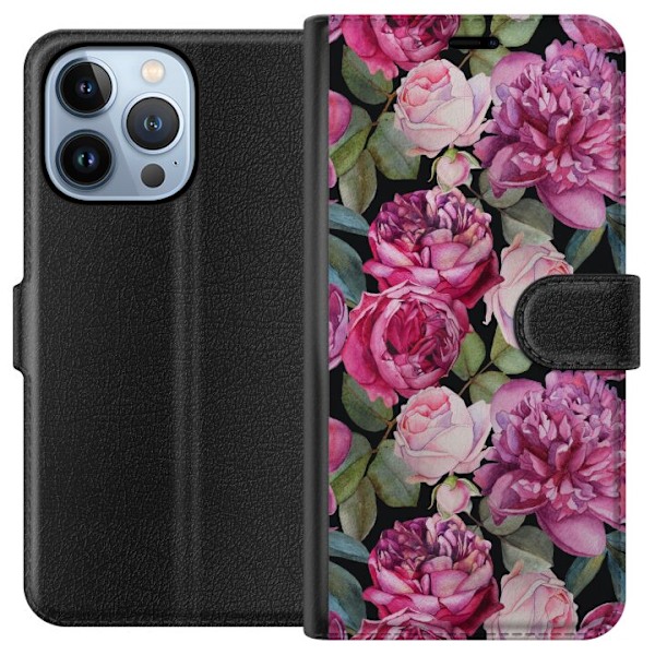 Apple iPhone 13 Pro Tegnebogsetui Blomster