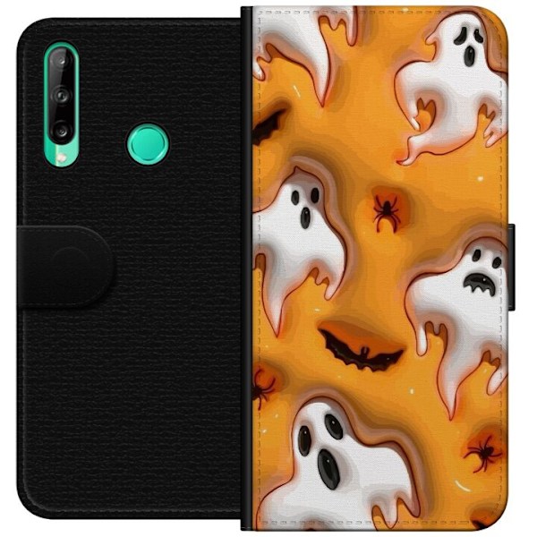 Huawei P40 lite E Lommeboketui Halloween 3D 2024