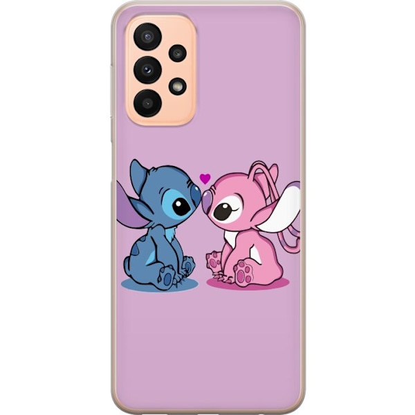 Samsung Galaxy A23 Läpinäkyvä kuori lilo & stitch 2025